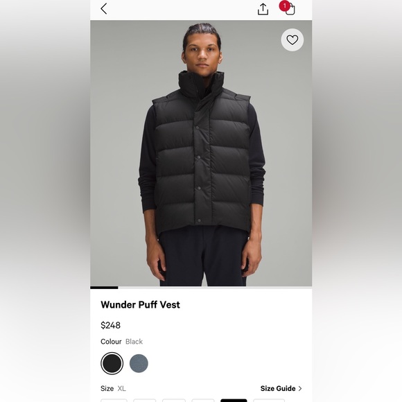 Lululemon Wunderpuff Vest - Black Like New XL - Picture 1 of 3